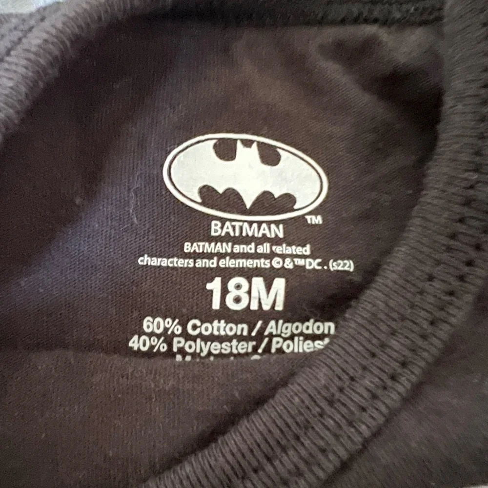 3 Batman size 18-24 months onesies DC comics black and yellow NWOT